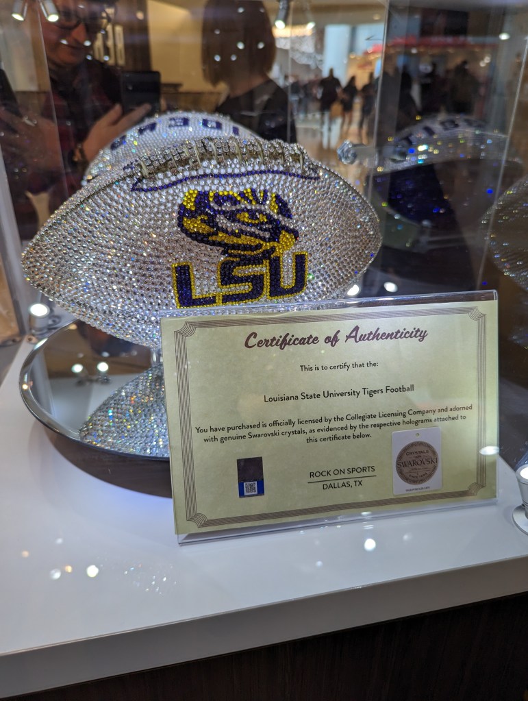 On display in the New Orleans airport when we landed